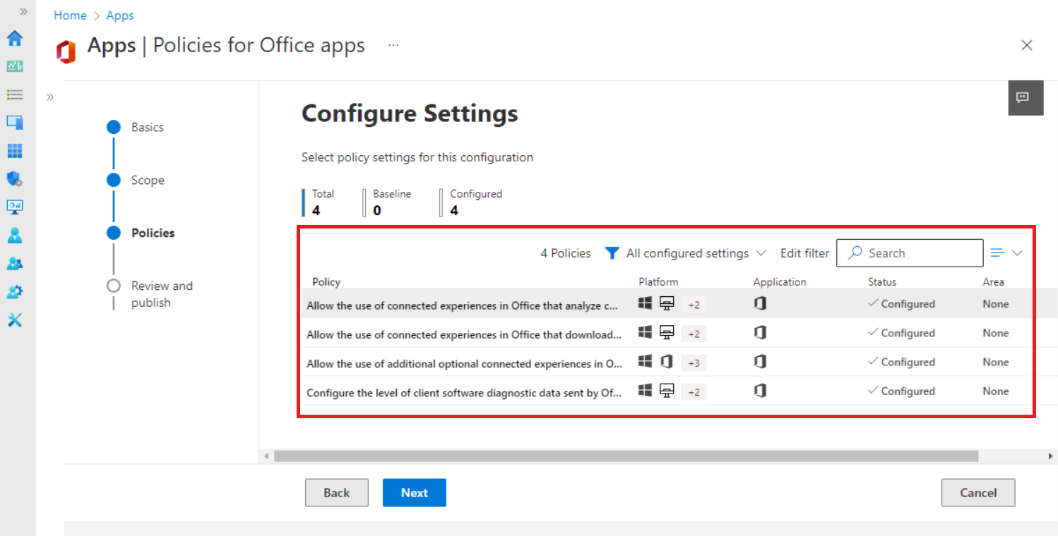 MS 365 admin center